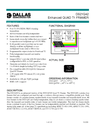 Datasheet DS21Q42T производства Dallas