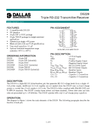 Datasheet DS229EN manufacturer Dallas