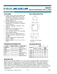 Datasheet DS2411 manufacturer Dallas