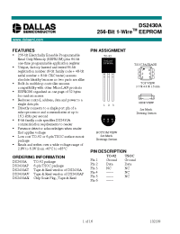 Datasheet DS2430AV производства Dallas