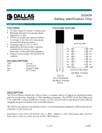 Datasheet DS2434 manufacturer Dallas