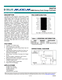 Datasheet DS2715 производства Dallas