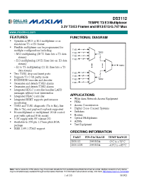 Datasheet DS3112N производства Dallas