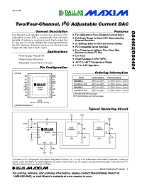 Datasheet DS4402NT производства Dallas