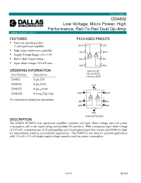Datasheet DS4802X производства Dallas