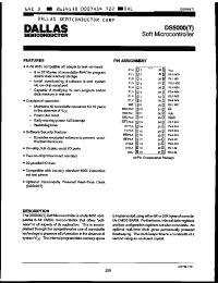 Datasheet DS5000-32-12 производства Dallas