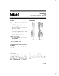 Datasheet DS5000-32-16 производства Dallas
