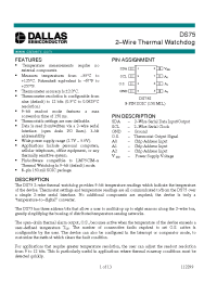 Datasheet DS75 manufacturer Dallas
