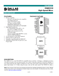 Datasheet DS80C310-MCL производства Dallas