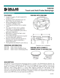 Datasheet DS9100 manufacturer Dallas