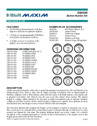 Datasheet DS9105 manufacturer Dallas