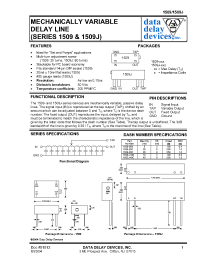 Datasheet 1509J-10B manufacturer Data Delay