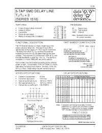 Datasheet 1518-15-1.0A manufacturer Data Delay