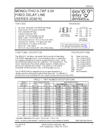 Datasheet 3D3215M-3 manufacturer Data Delay