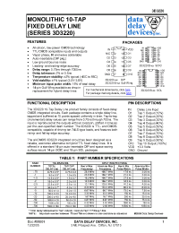 Datasheet 3D3220D-4 manufacturer Data Delay