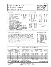 Datasheet 3D7105H manufacturer Data Delay