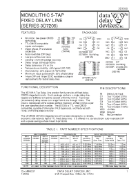Datasheet 3D7205-12 manufacturer Data Delay