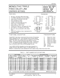 Datasheet 3D7303-200 manufacturer Data Delay