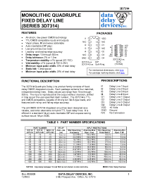 Datasheet 3D7314-100 manufacturer Data Delay