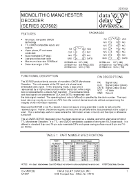 Datasheet 3D7502H-40 manufacturer Data Delay