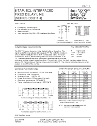 Datasheet DDU11H-25M производства Data Delay