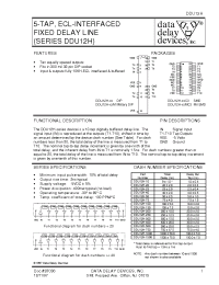 Datasheet DDU12H-10 manufacturer Data Delay