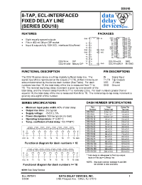 Datasheet DDU18 manufacturer Data Delay