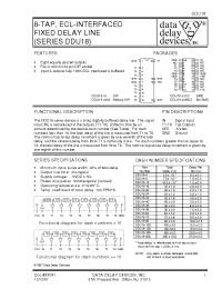 Datasheet DDU18-20 manufacturer Data Delay