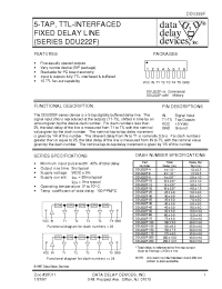 Datasheet DDU222F-125M manufacturer Data Delay