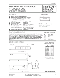 Datasheet DDU37F-50 manufacturer Data Delay