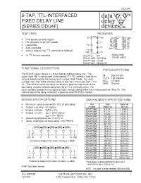 Datasheet DDU4F-5004M manufacturer Data Delay