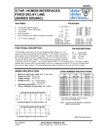 Datasheet DDU66C-10A2 manufacturer Data Delay