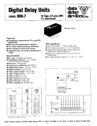 Datasheet DDU-7-250 manufacturer Data Delay