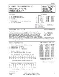 Datasheet DDU7F manufacturer Data Delay