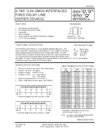 Datasheet DDU8C3-5060A1 manufacturer Data Delay