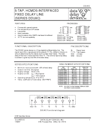 Datasheet DDU8C-xxMD1 manufacturer Data Delay