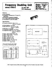 Datasheet FDU-2-4R000M manufacturer Data Delay