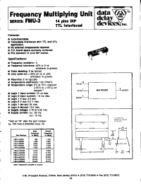 Datasheet FMU-3-12R000 manufacturer Data Delay