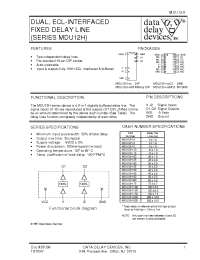 Datasheet MDU12H-25C3 manufacturer Data Delay