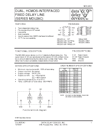 Datasheet MDU28C-10 manufacturer Data Delay