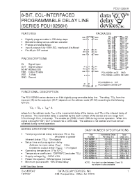 Datasheet PDU10256H-1MC5 manufacturer Data Delay