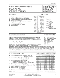 Datasheet PDU14F-2 manufacturer Data Delay