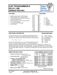 Datasheet PDU18F-10M manufacturer Data Delay