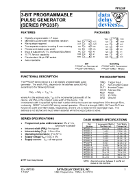 Datasheet PPG33F-10MC3 manufacturer Data Delay