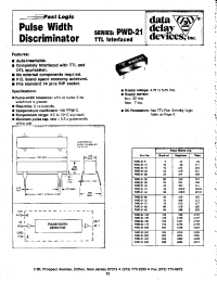 Datasheet PWD-21-125 manufacturer Data Delay