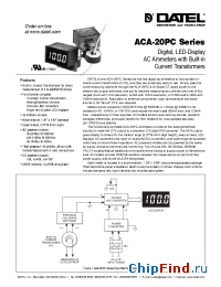 Datasheet ACA-20PC manufacturer Datel