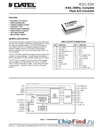 Datasheet ADC-228MC manufacturer Datel