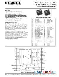 Datasheet ADC-318A manufacturer Datel
