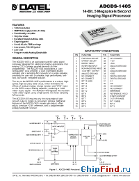 Datasheet ADCDS-1405 manufacturer Datel