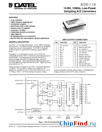 Datasheet ADS-119GC manufacturer Datel